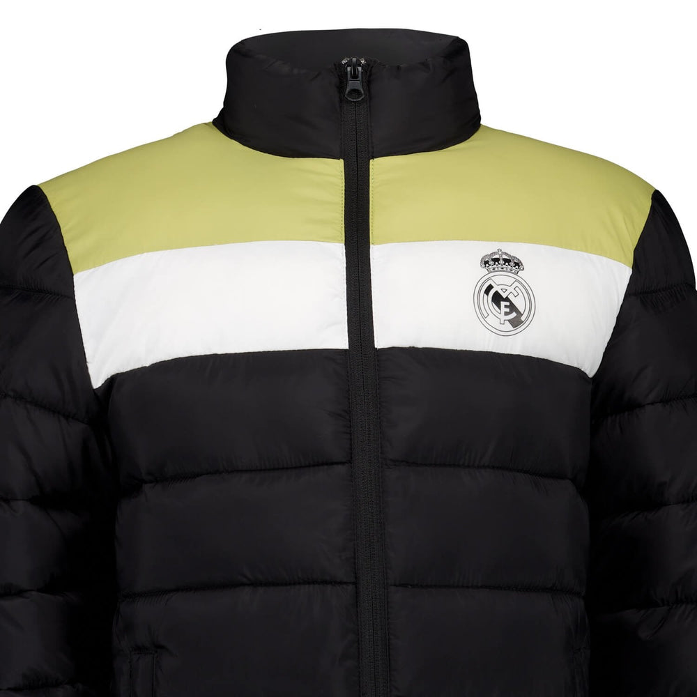 Kids Outerwear Padded Jacket Color Block Black Real Madrid