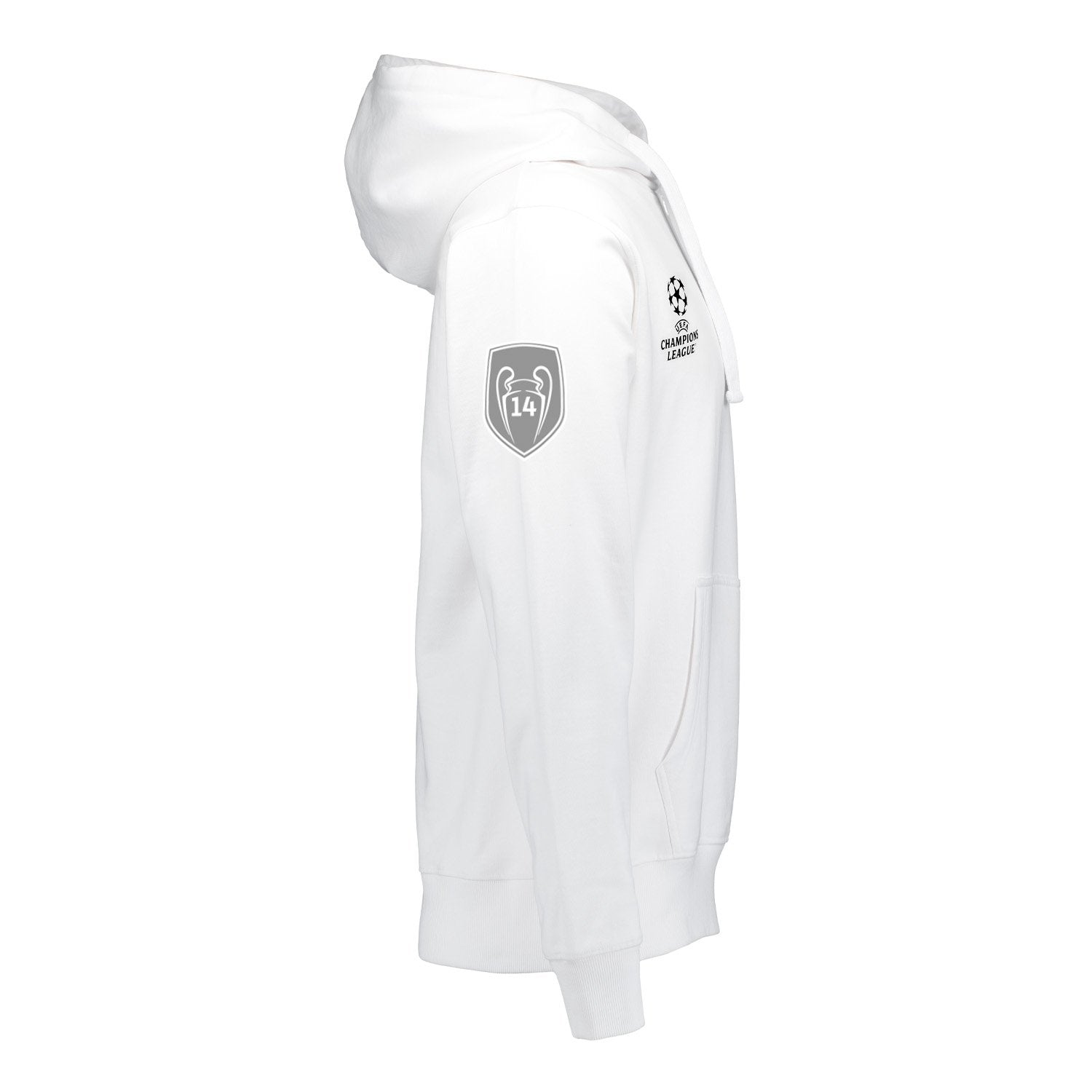 Mens UCL 14 Champions Hoodie White