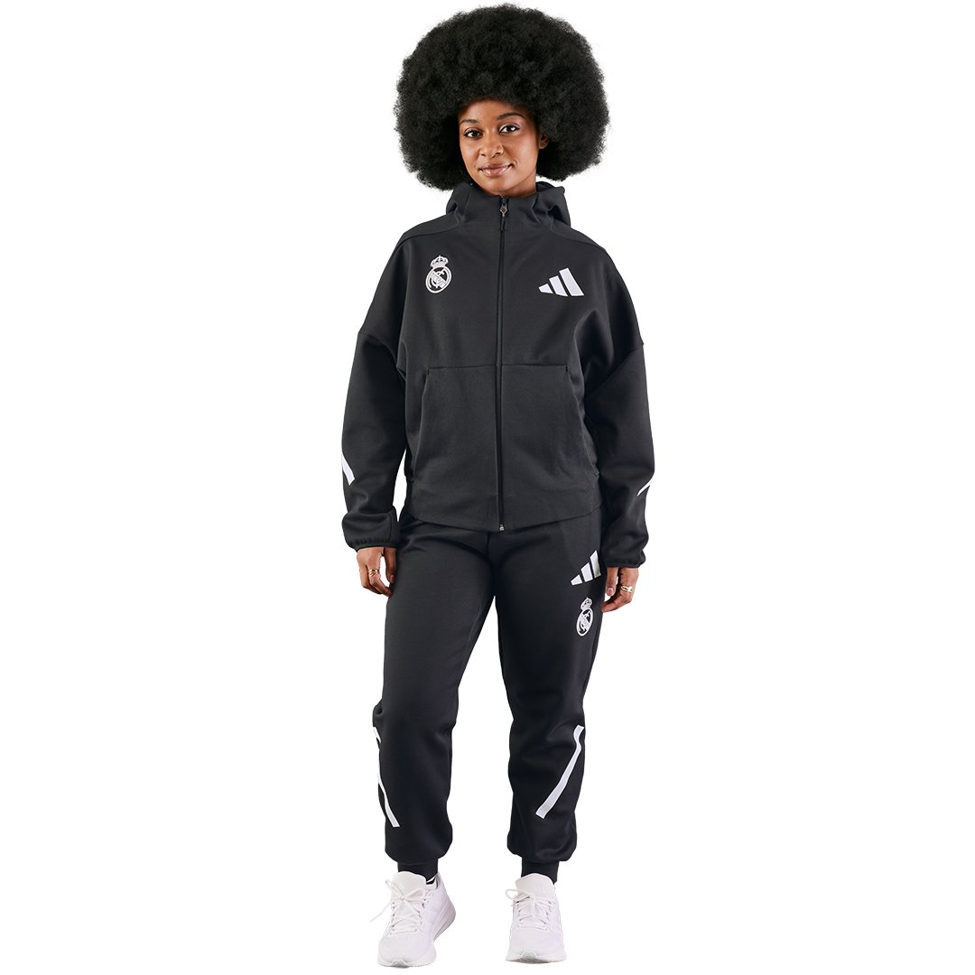 Womens adidas Real Urban Full Zip Hoodie Black