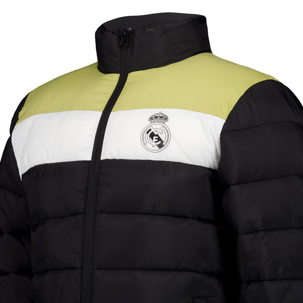 Kids Outerwear Padded Jacket Color Block Black Real Madrid