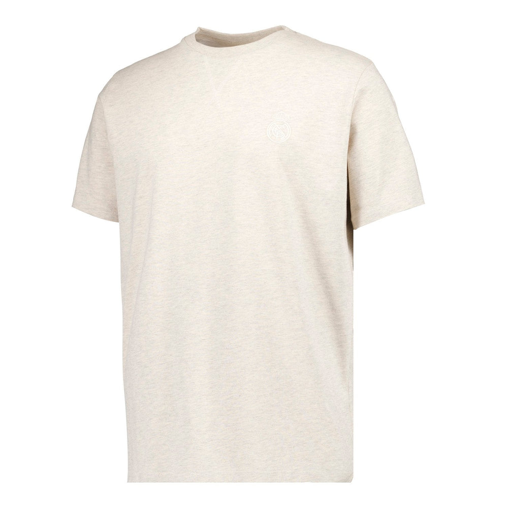Mens Plum Noir Stitch Neck T-Shirt Cream