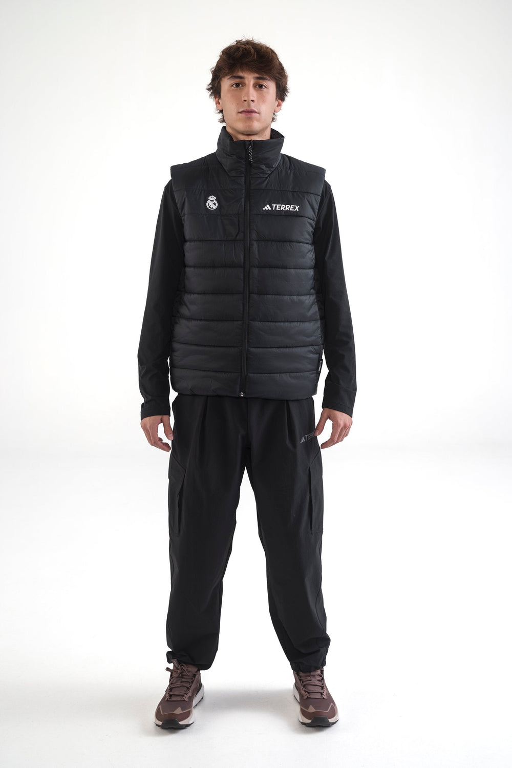 Mens adidas Terrex CLIMAWARM Rain Padded Vest Black