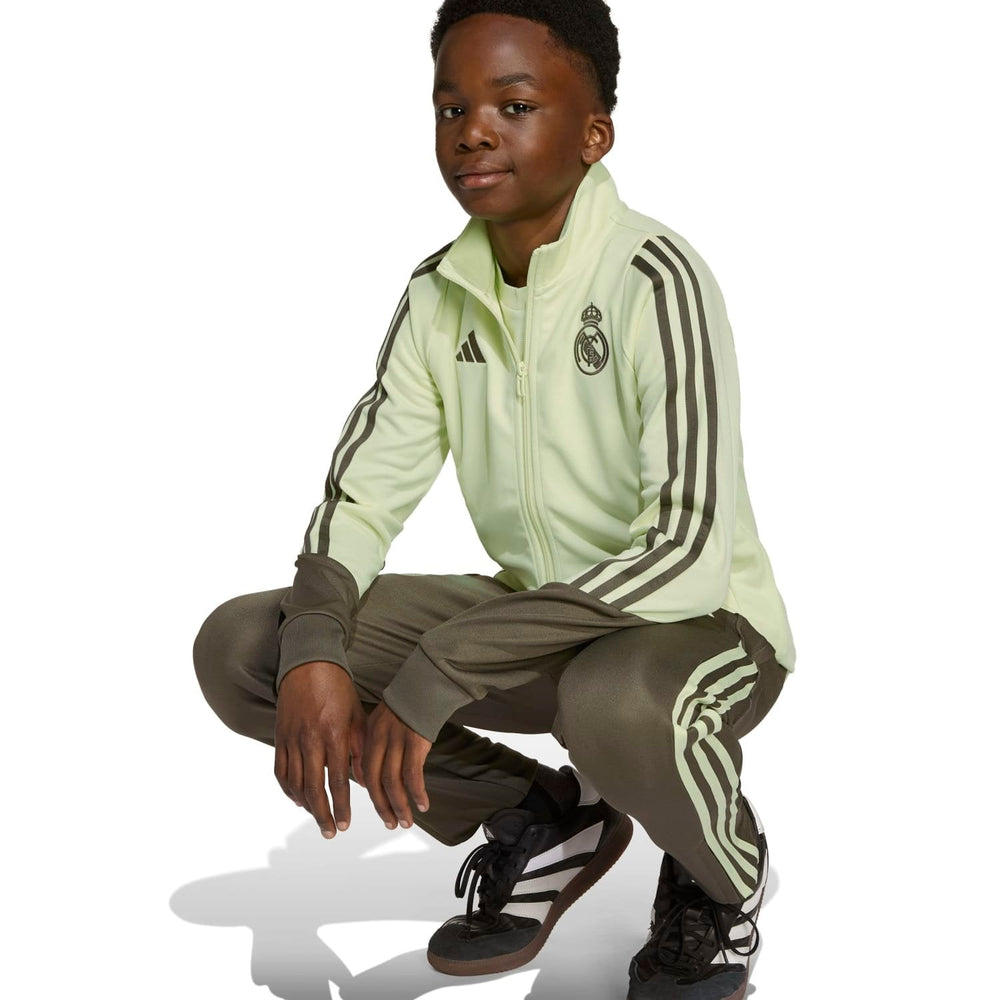 Kids adidas Training Tracksuit 25/26 Lime Green/ Dark Olive