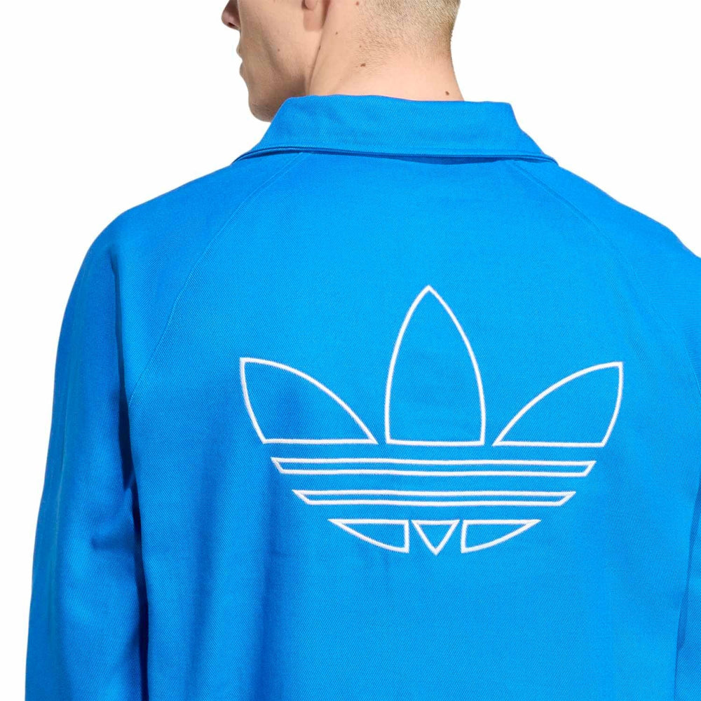 Mens adidas Originals Terrace Icons Collar Sweatshirt 25/26 Blue