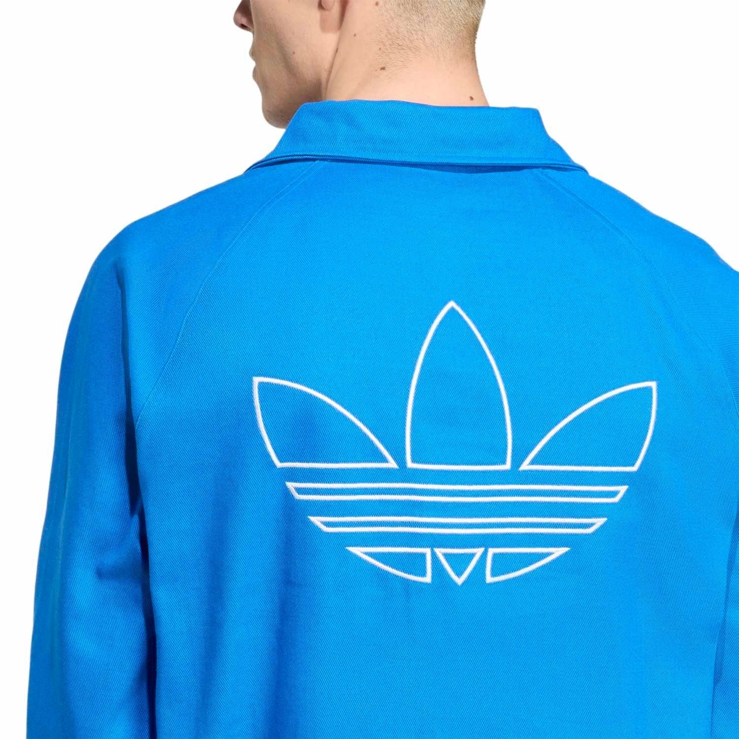 Mens adidas Originals Terrace Icons Collar Sweatshirt 25/26 Blue
