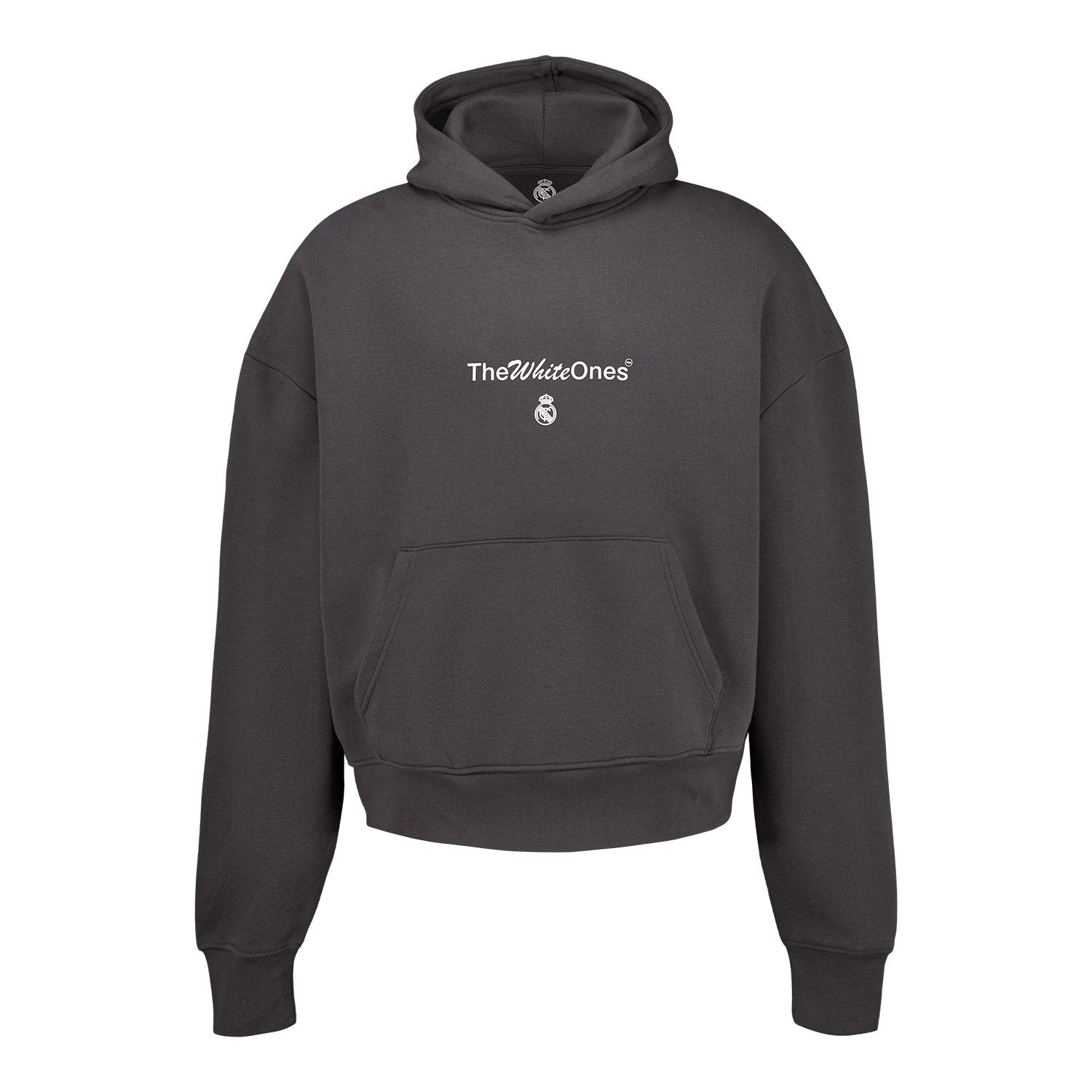 Mens The White Ones Text Hoodie Black