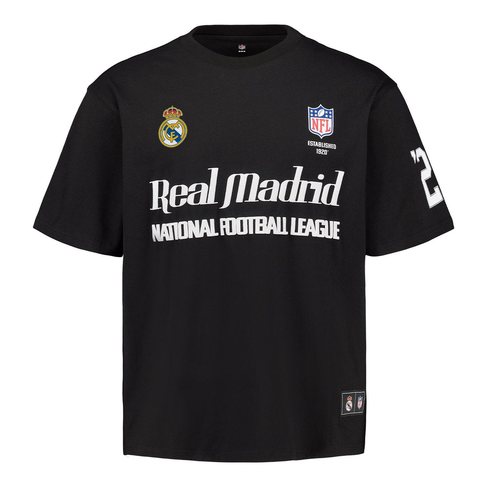 Mens Real Madrid x NFL T-Shirt Black