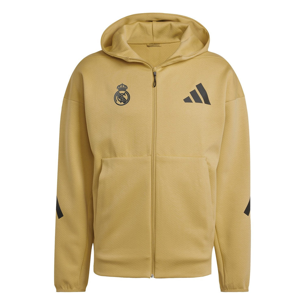 Mens adidas Real Urban Full Zip Hoodie Oat
