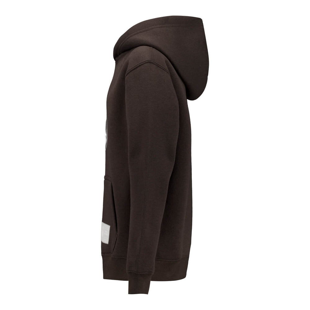 Kids Color Crest Hoodie Washed Black Real Madrid