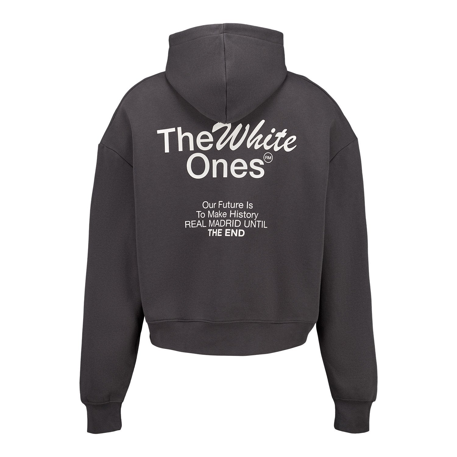 Mens The White Ones Text Hoodie Black