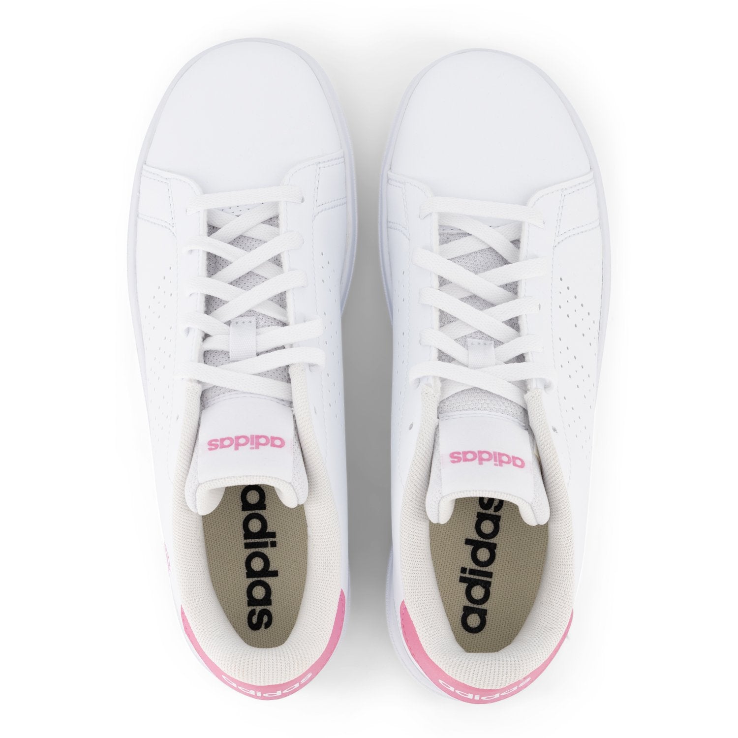 adidas Kids Advantage 2.0 Shoes White/Pink