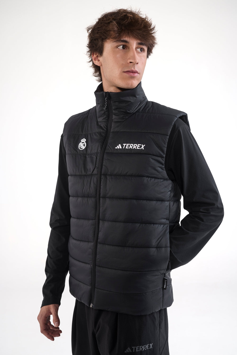 Mens adidas Terrex CLIMAWARM Rain Padded Vest Black