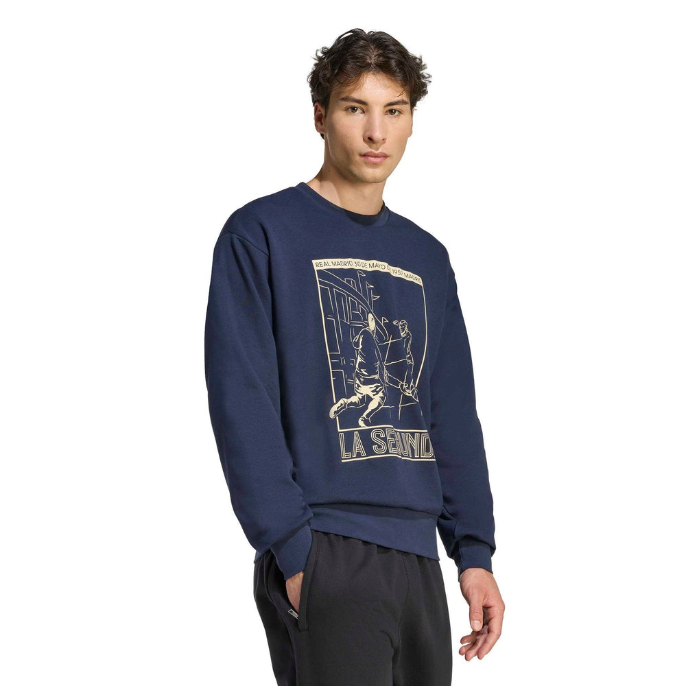 Mens adidas Heritage Pack Sweatshirt Navy | 1957