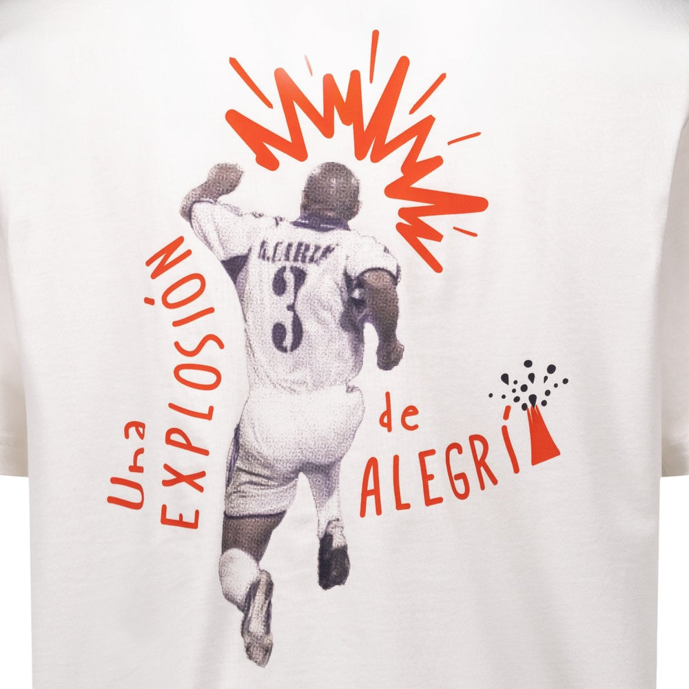 Mens T-Shirt Roberto Carlos adidas Magic Moments White