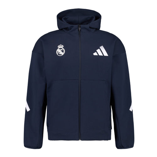 Mens Adidas Real Urban Full Zip Hoodie Navy