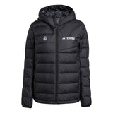 女款 adidas Terrex CLIMAWARM 防水羽绒夹克 黑色