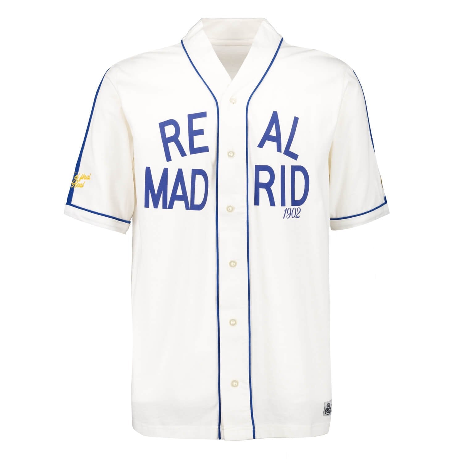 Mens Baseball Shirt Off White Real Madrid