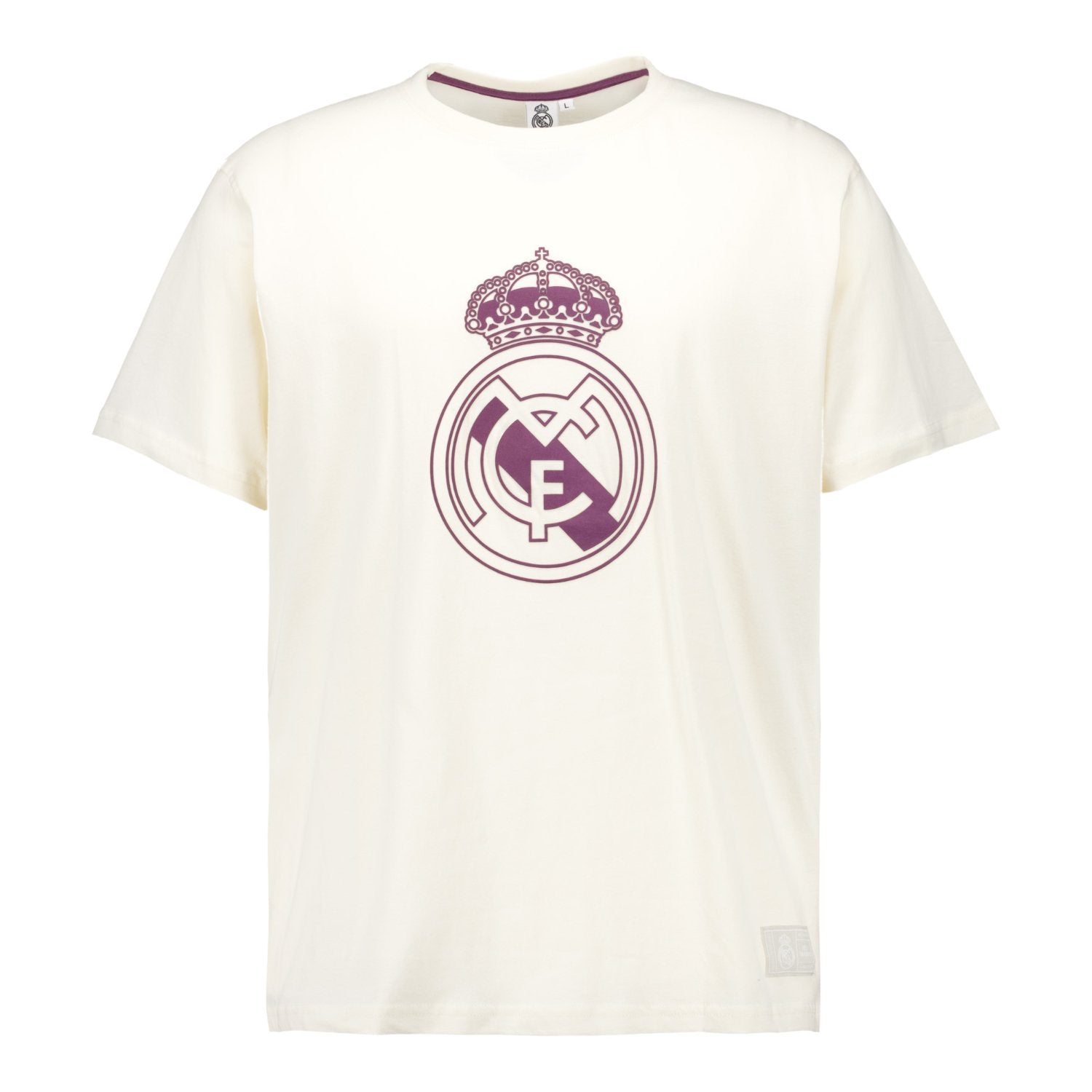 Mens Color Crest T-Shirt Off White Real Madrid