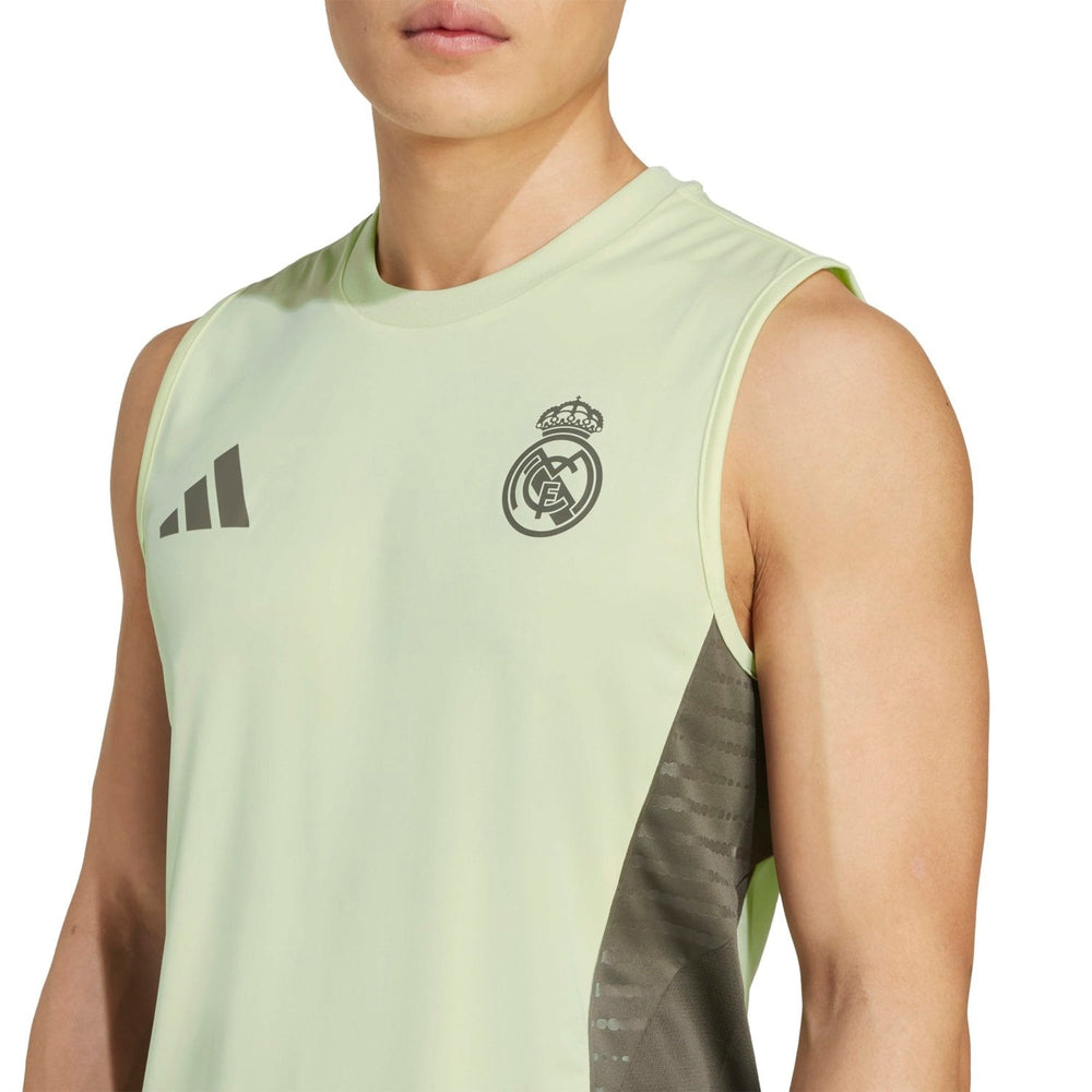 Mens adidas Training Sleeveless Shirt 25/26 Lime Green