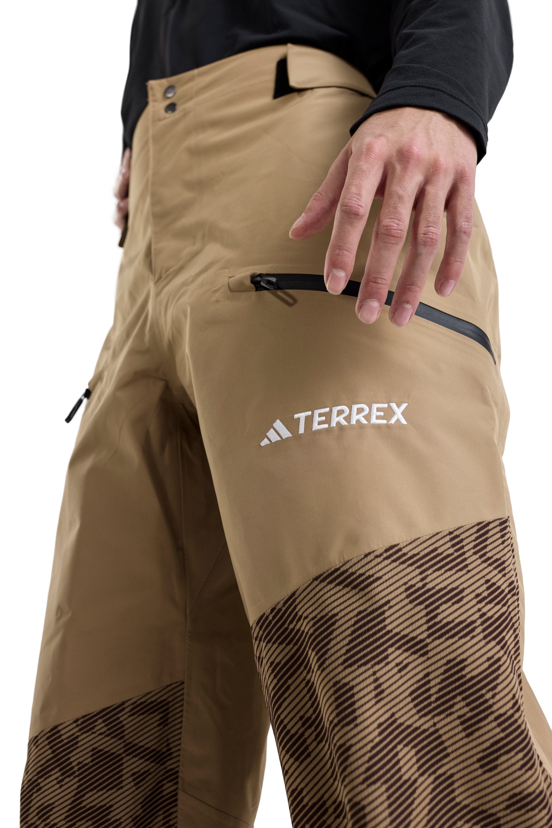 メンズ adidas Terrex CLIMAPROOF+ スノーパンツ ブラウン – レアル