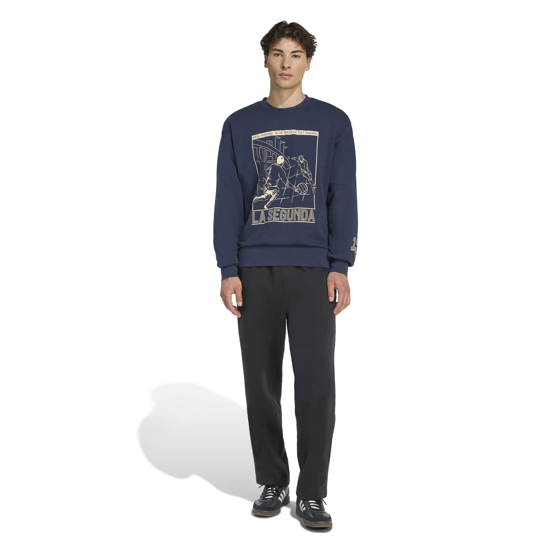 Mens adidas Heritage Pack Sweatshirt Navy | 1957