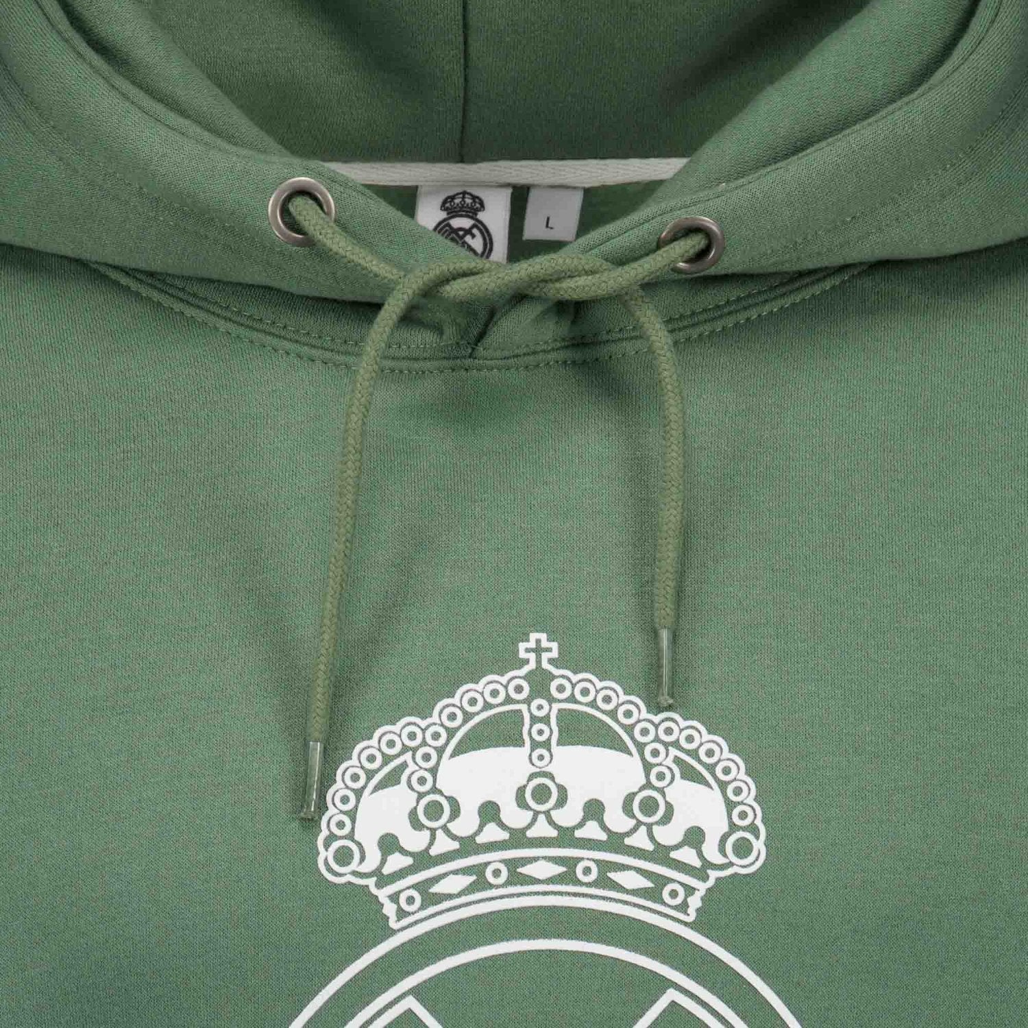 Mens Color Crest Hoodie Dark Green Real Madrid