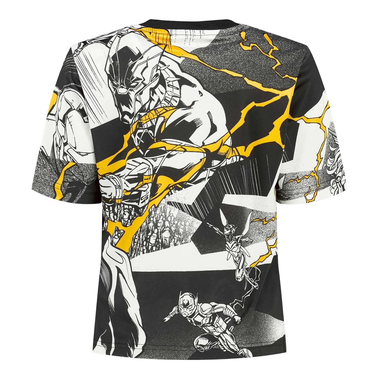 ユース adidas Marvel ウォームアップシャツ 25/26 ホワイト/ブラック