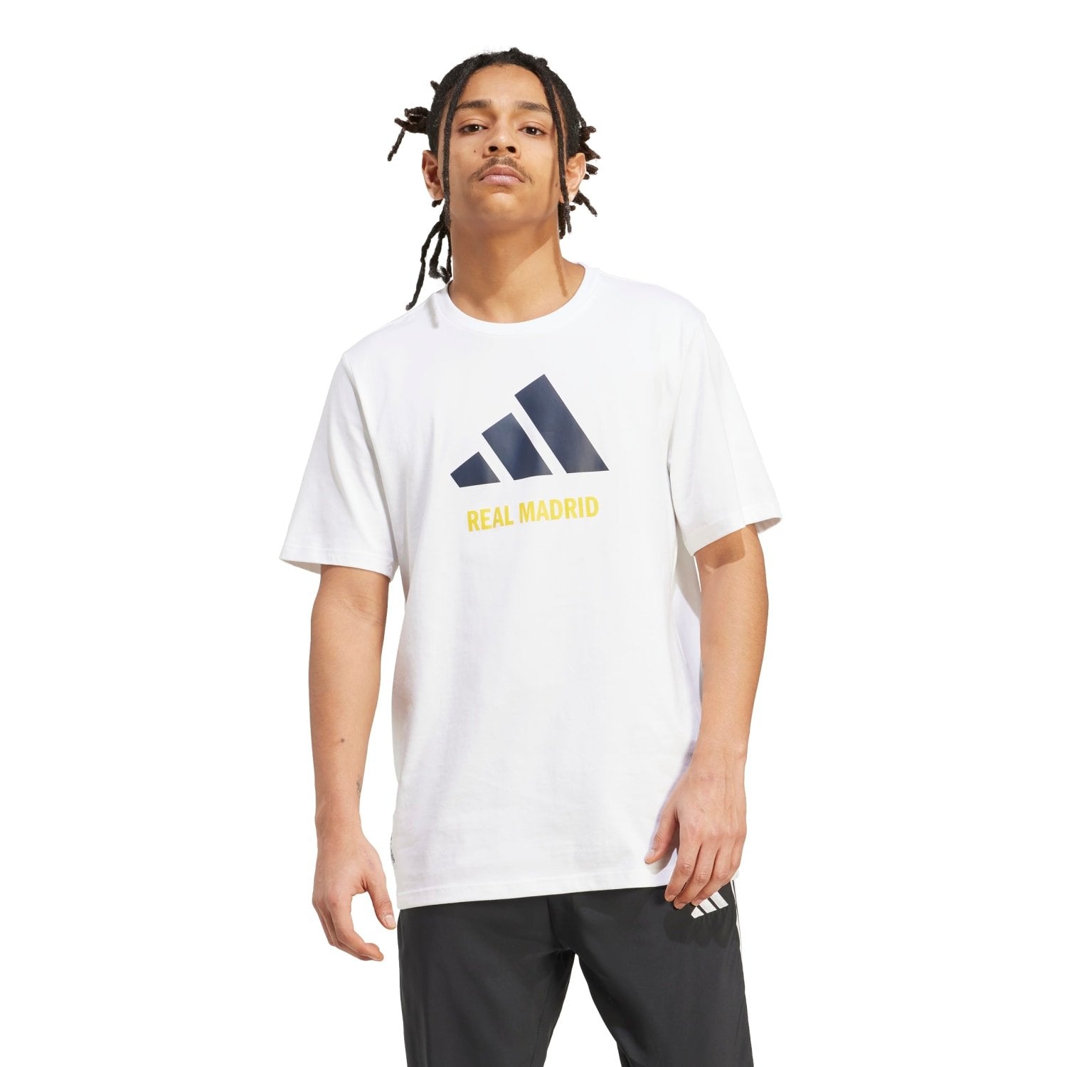 Mens adidas SZN Graphic T-Shirt 25/26 White – Official Real Madrid