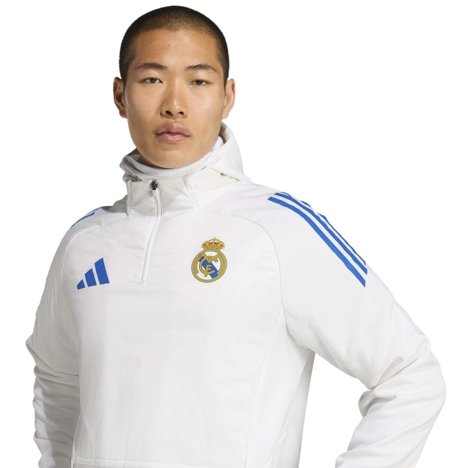 Mens adidas UCL Training Winter Top 25/26 White – Official Real