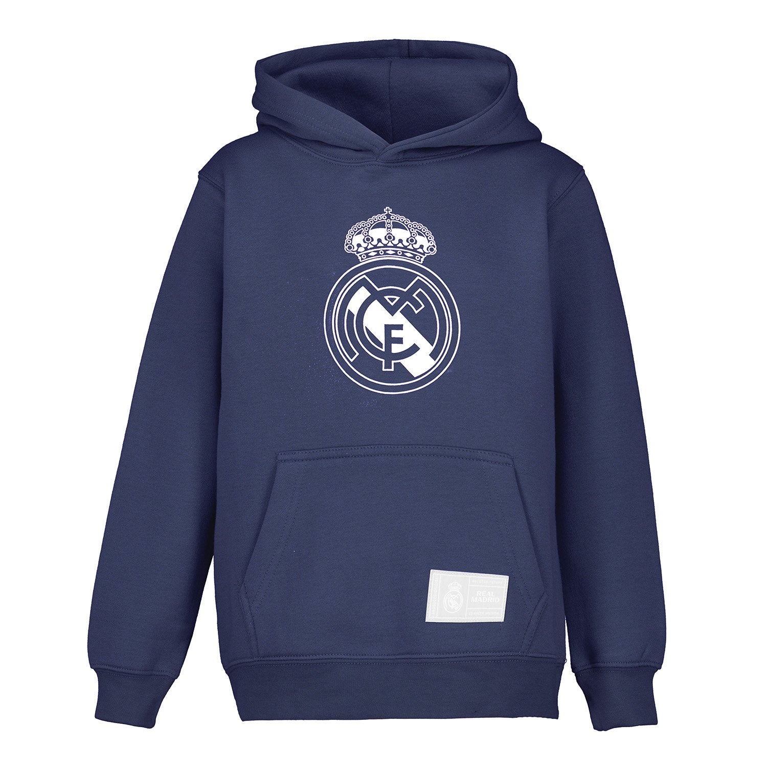 Kids Color Crest Hoodie Navy Real Madrid