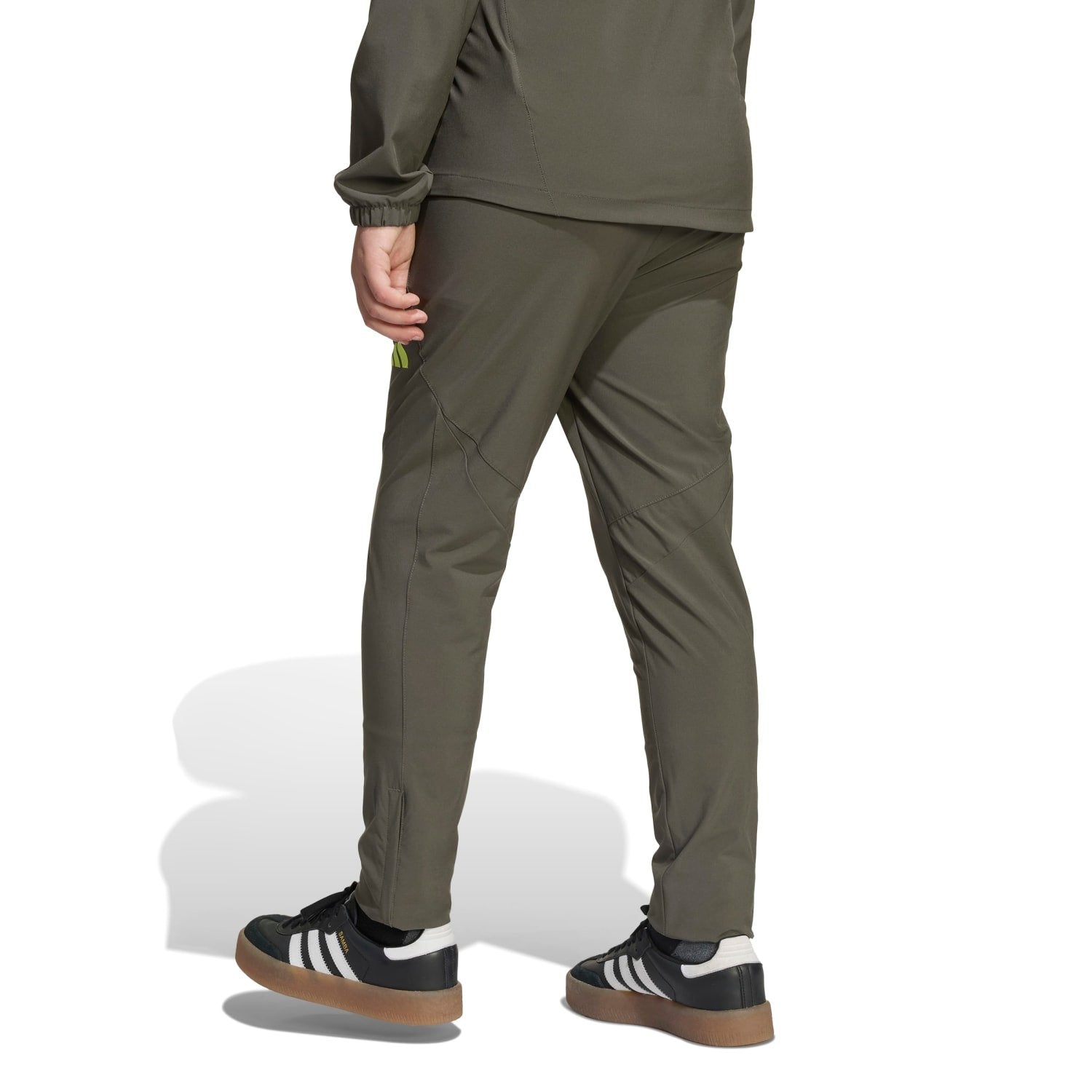 Kids Tiro Vis Tech Competition Pants Grey/Lime Green