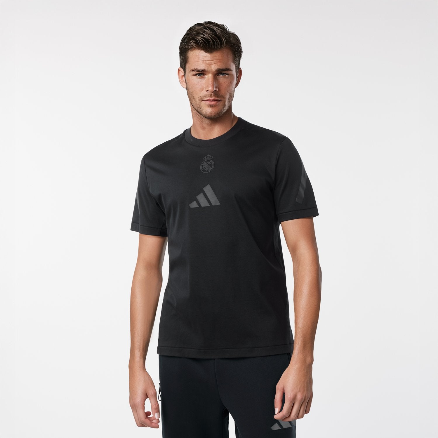 Mens adidas Real Urban T-Shirt Black