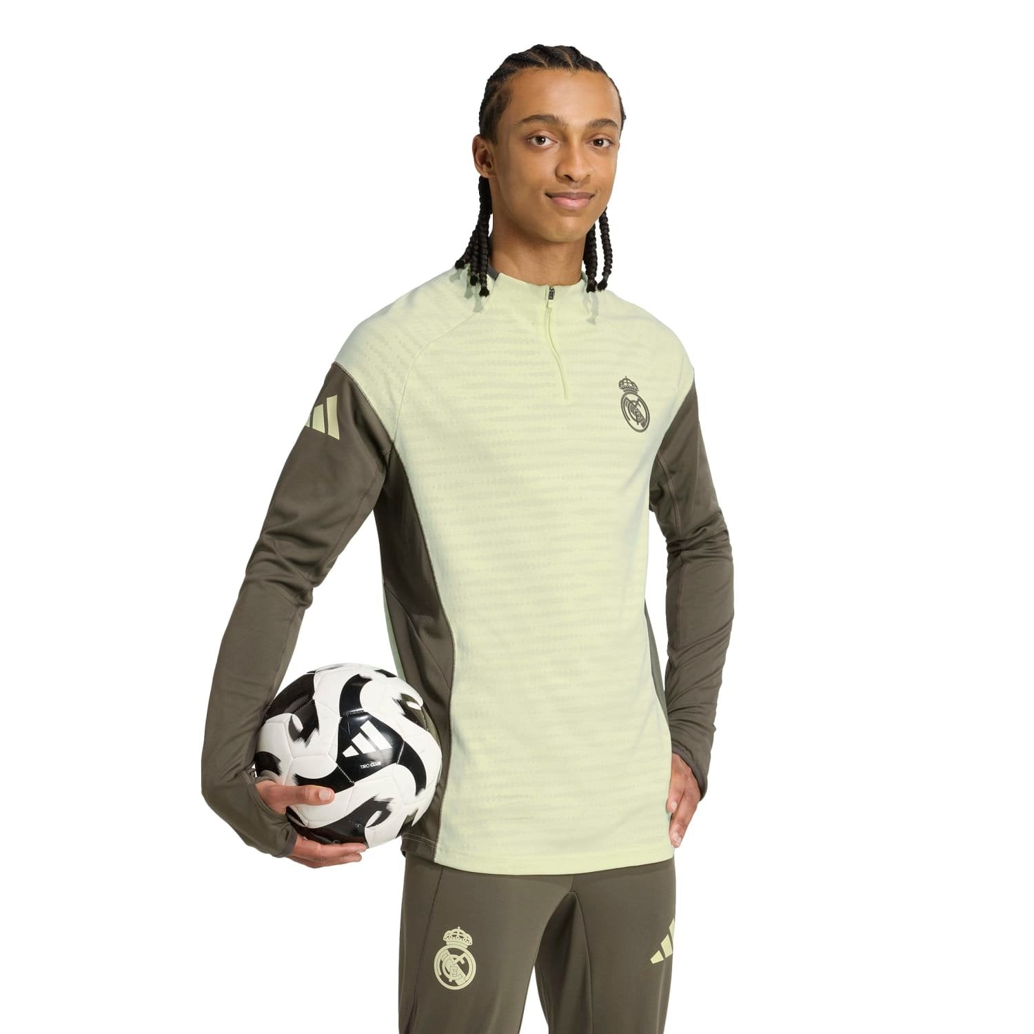 Mens adidas Pro Training Top 25/26 Lime Green