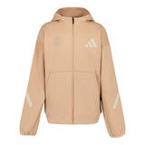Adidas Real Urban 儿童 全拉链 帽衫 米色
