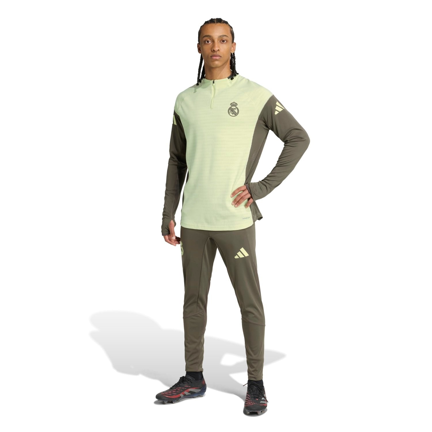 Mens adidas Pro Training Top 25/26 Lime Green