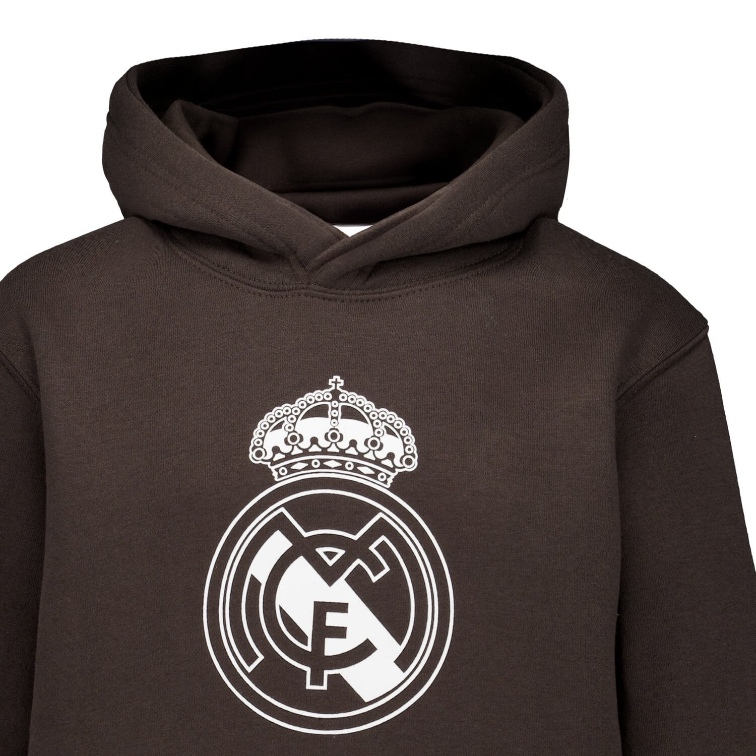 Kids Color Crest Hoodie Washed Black Real Madrid
