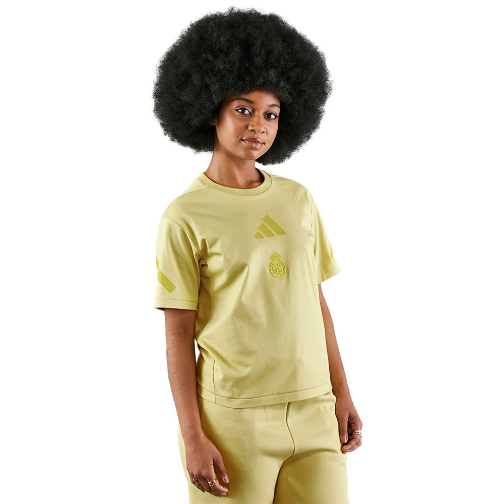Womens adidas Real Urban T-Shirt Yellow