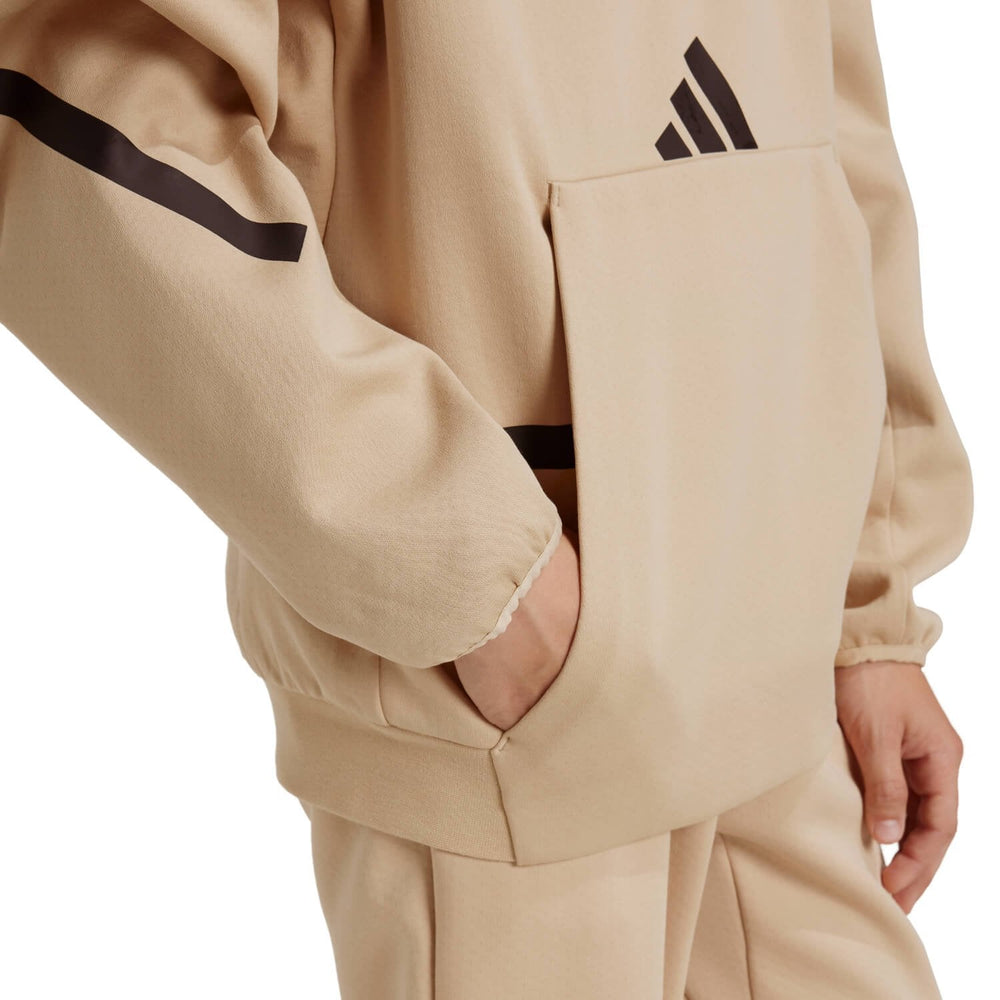Kids adidas Real Urban Hoodie Cream/ Black