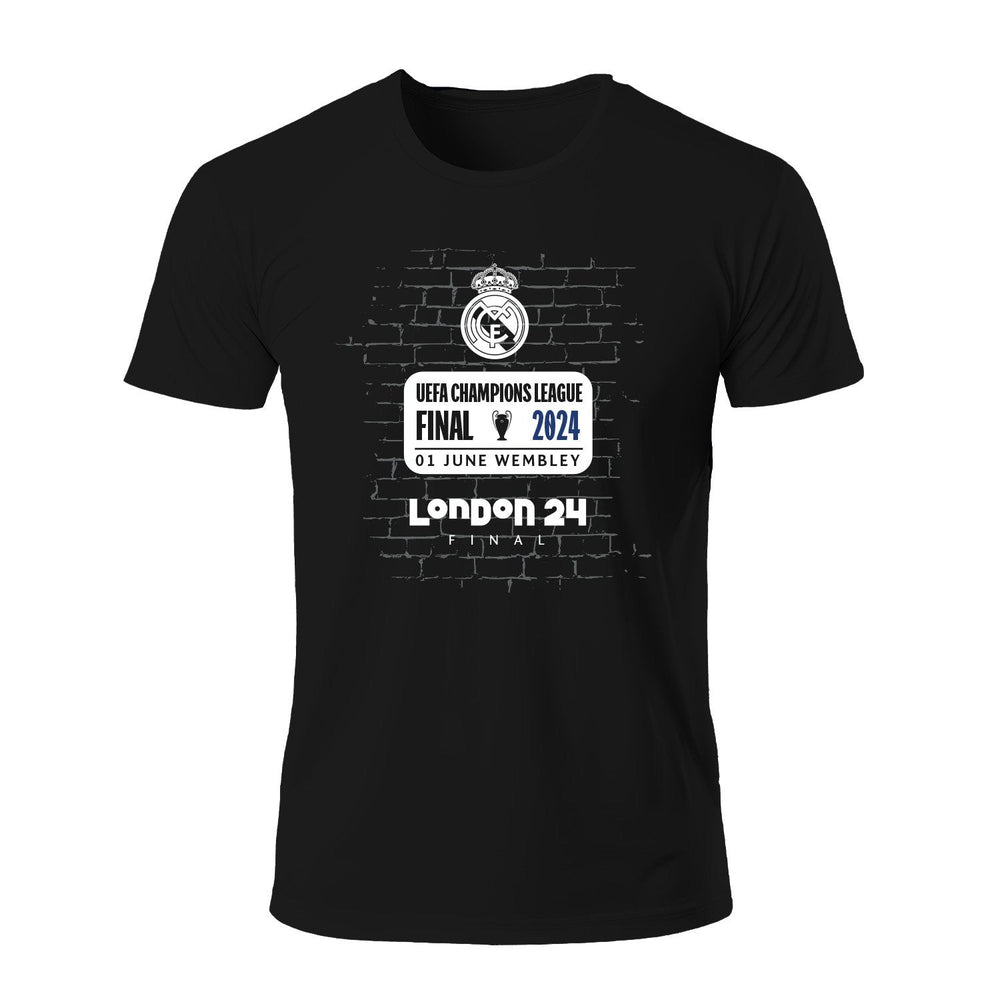 Mens UCL Final London 24 Bricks T-Shirt Black