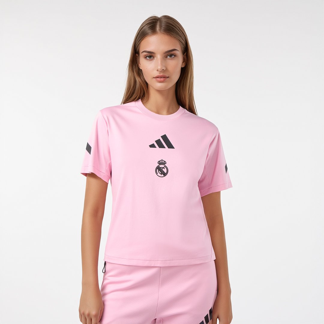 Womens adidas Real Urban T-Shirt Pink – Official Real Madrid Store