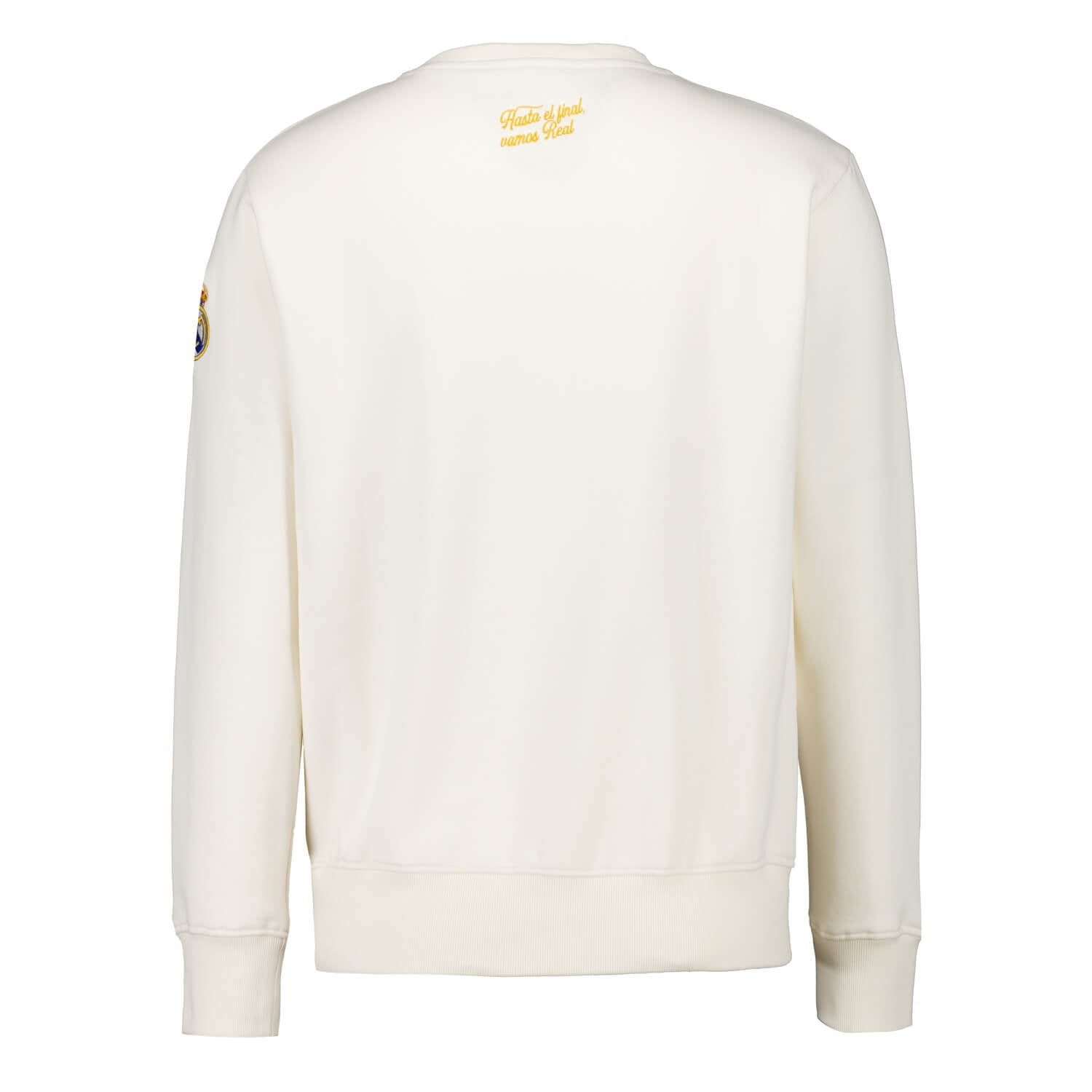 Mens Baseball Crewneck Sweatshirt Off White Real Madrid