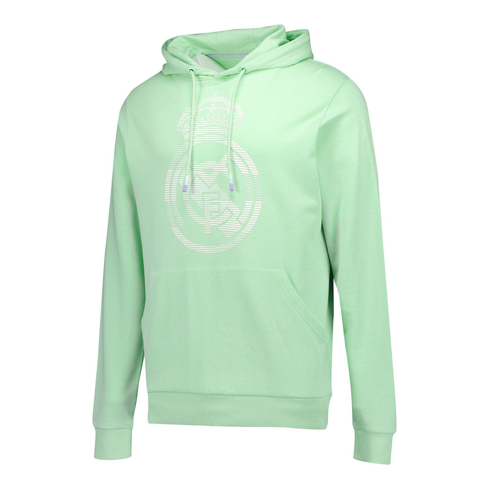 Mens Pastel Crest Hoodie Green Real Madrid