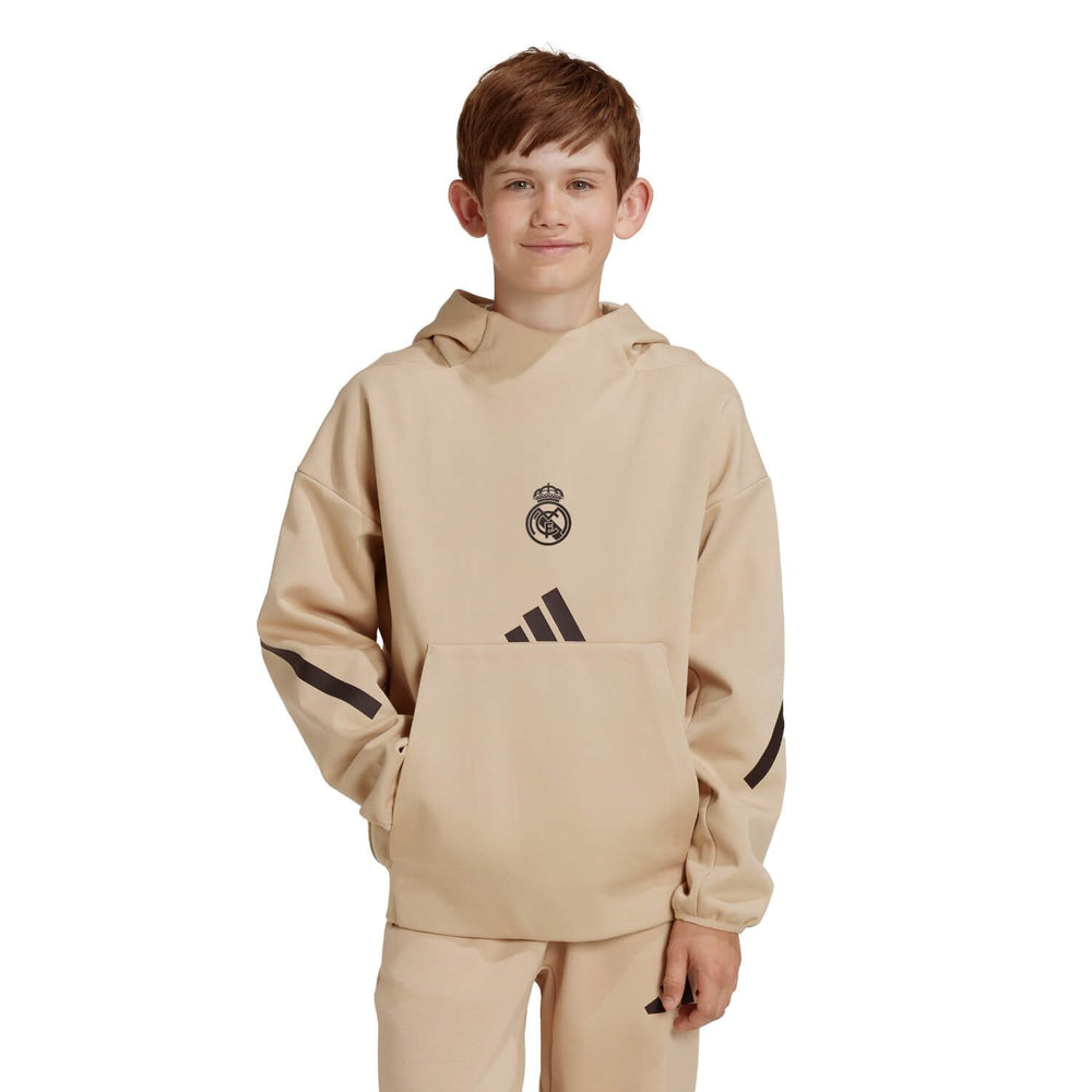 Kids adidas Real Urban Hoodie Cream/ Black