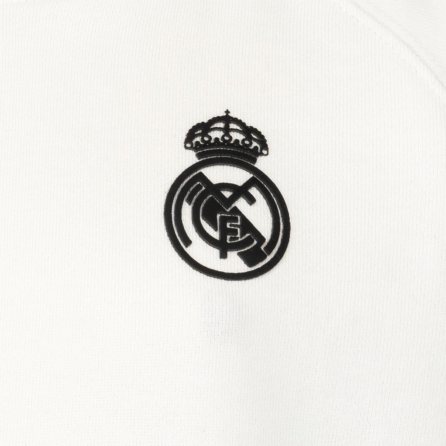 Kids Hoodie Fan Kids Tape Sleeve White Real Madrid