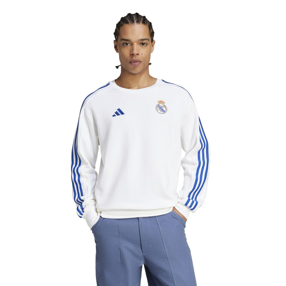 Mens adidas DNA Sweatshirt 25/26 White
