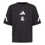 Adidas Real Urban 儿童 T恤 黑/白