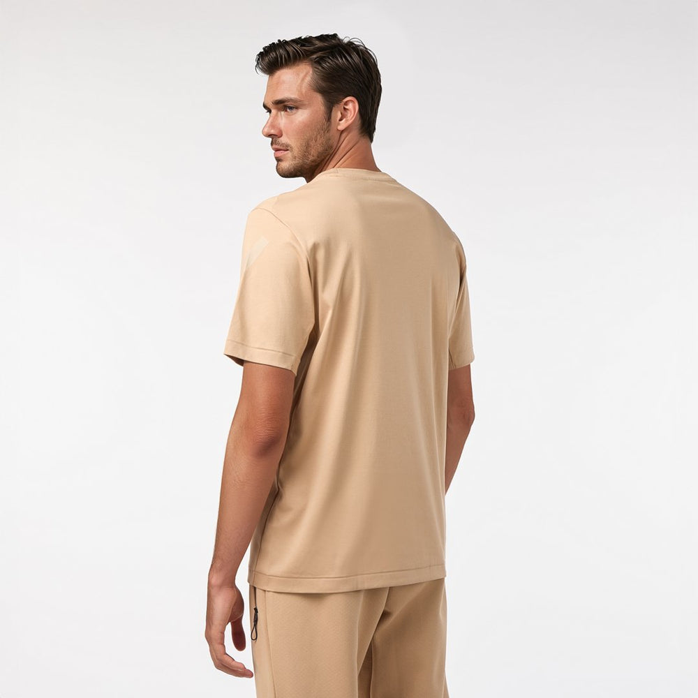 Mens Adidas Real Urban T-shirt Beige