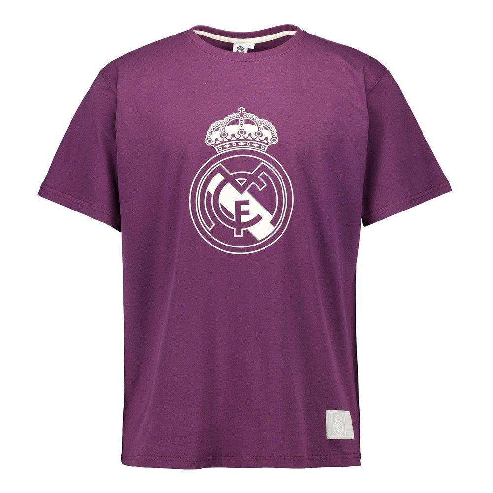 Mens Color Crest T-Shirt Purple Real Madrid