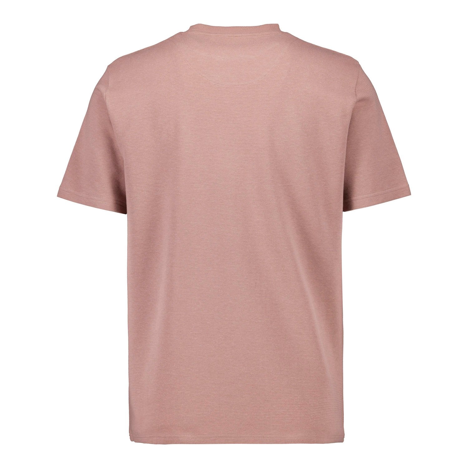 Mens Plum Noir Rib T-Shirt Dusky Pink