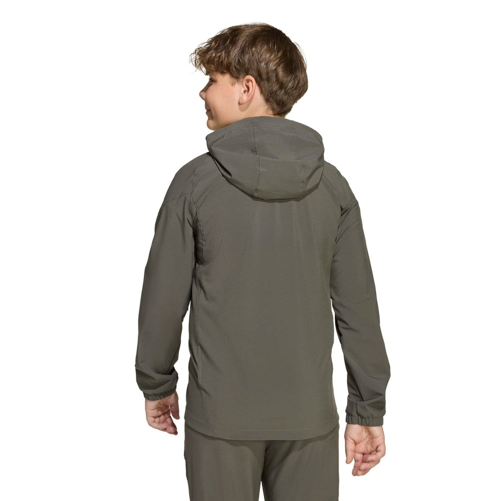 Kids Tiro Vis Tech Competition Jacket Grey/Lime Green